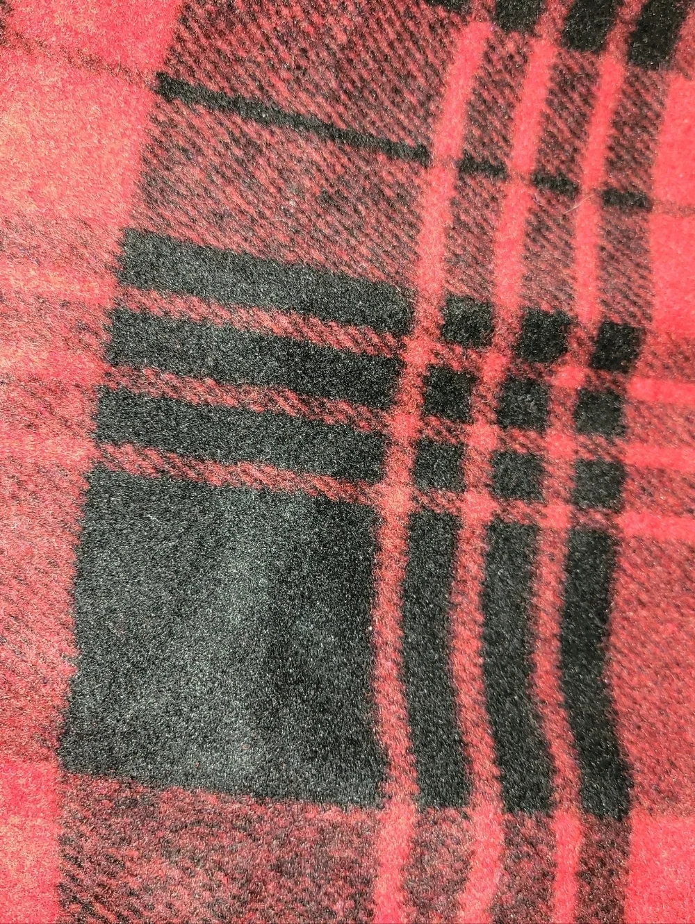 Wool Blend Classic Plaid Mini Skirt Red & Black Size Large NWT